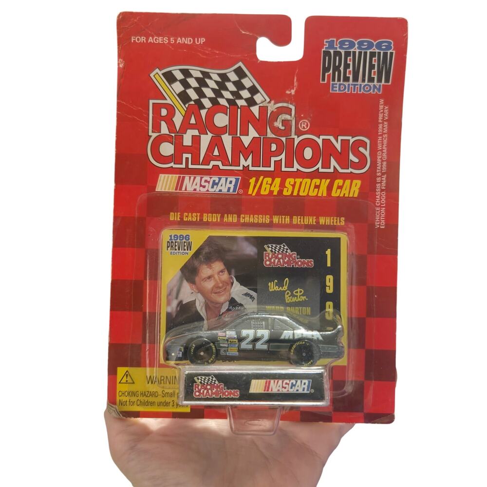 Ward Burton #22 MBNA 1996 Racing Champions Preview Edition 1/64 Stock Car